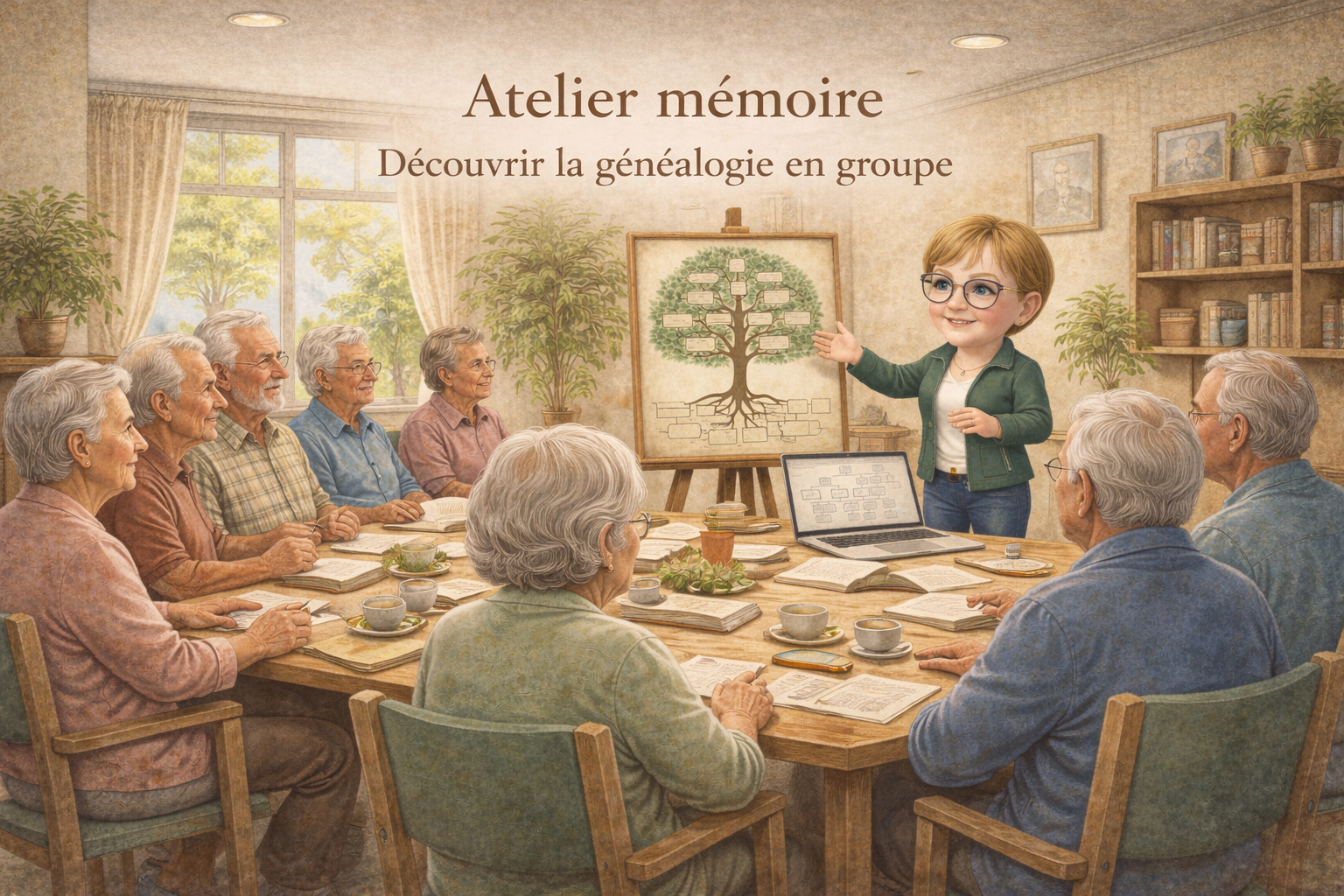 Atelier mémoire généalogie en groupe