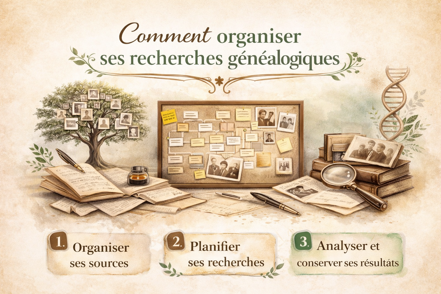 Comment organiser ses recherches généalogiques
