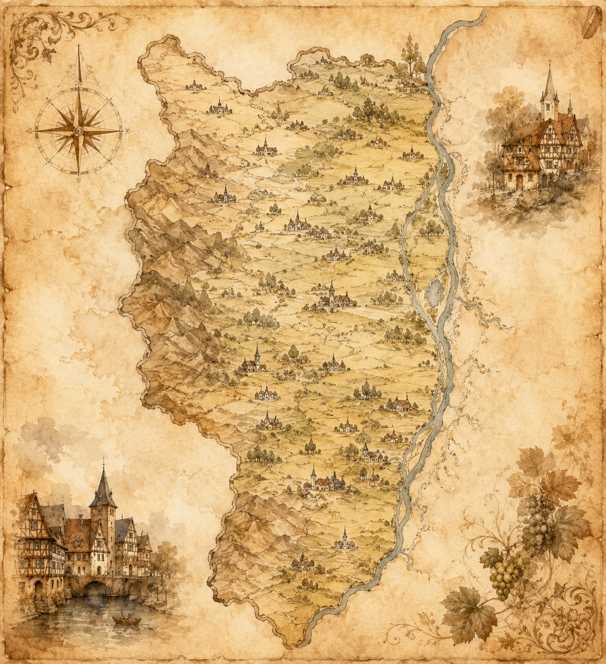 Les frontières de l'Alsace