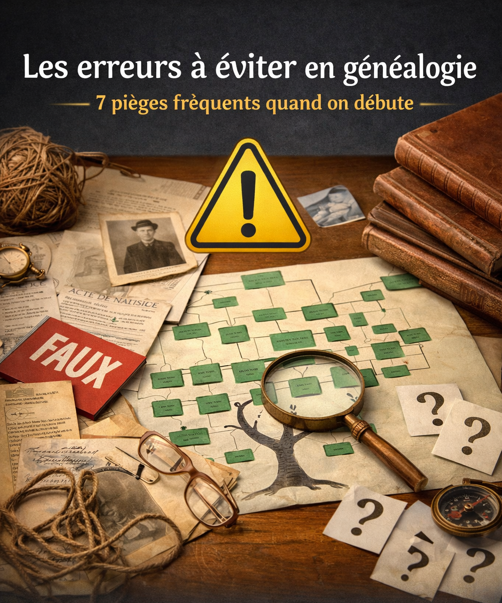 Les erreurs à éviter en généalogie