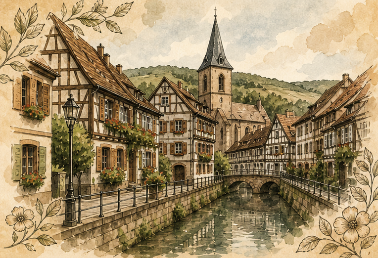 Village alsacien - généalogie en Alsace