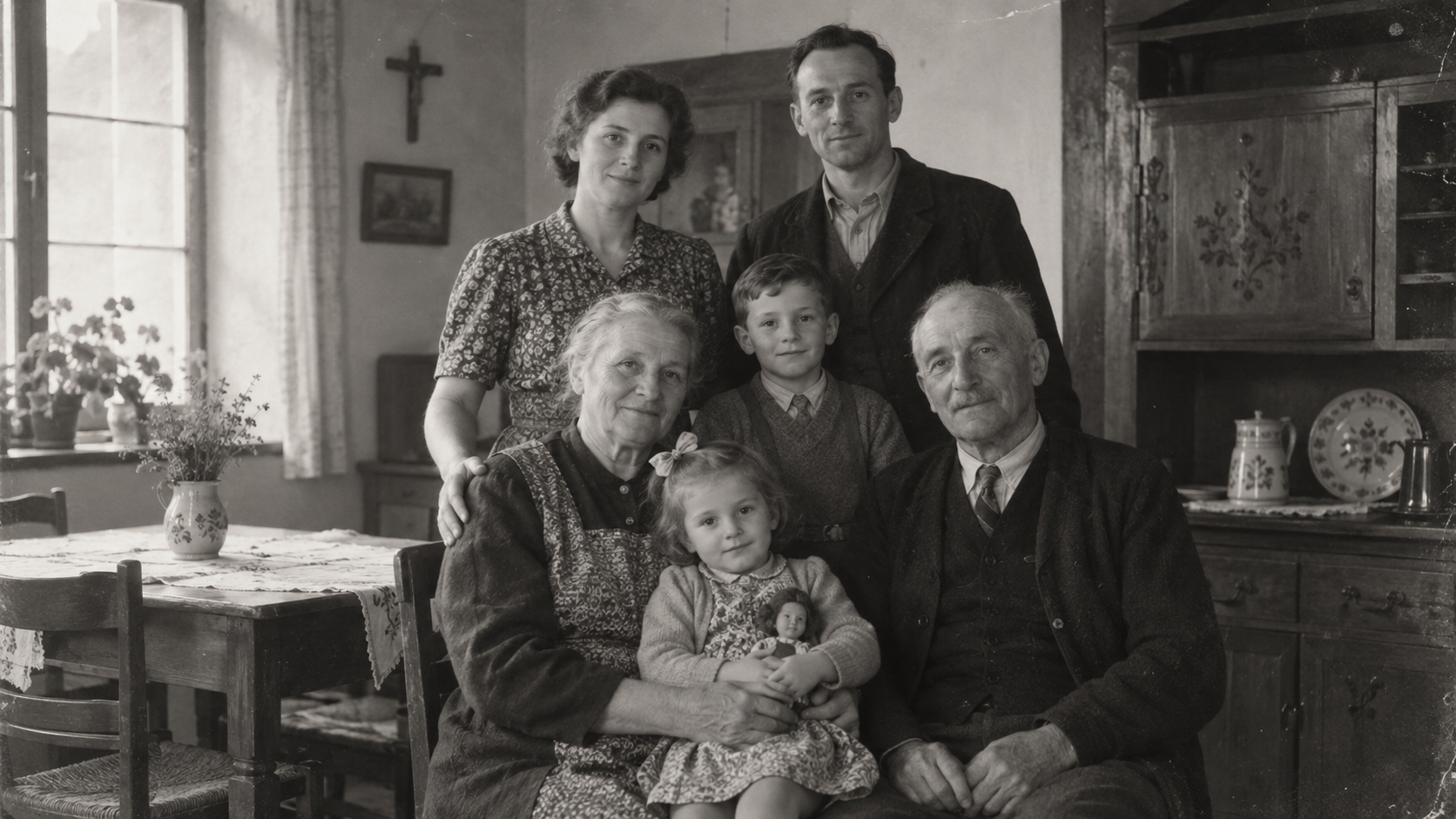 Portrait de famille alsacienne, période de l'annexion 1940-1945